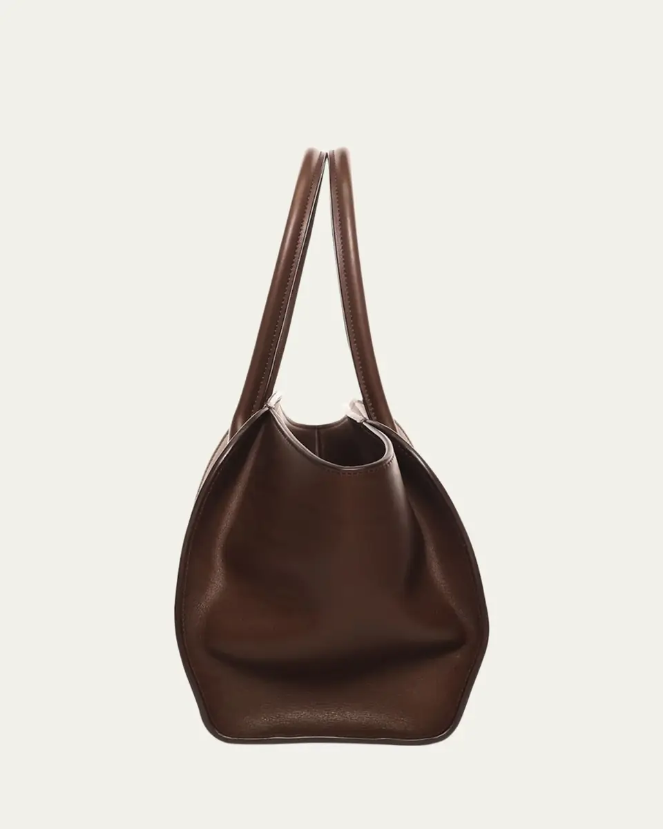 The Row Marlo 12 Tote Bag in Saddle Leather | Thumbnail 2 The Row Marlo 12 Tote Bag in Saddle Leather | Thumbnail 2