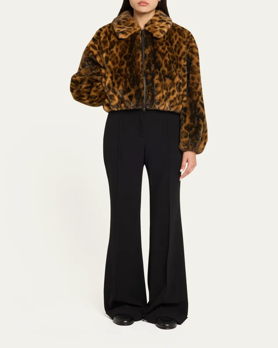 A.L.C. Esme Leopard Faux Fur Jacket | Thumbnail 2 A.L.C. Esme Leopard Faux Fur Jacket | Thumbnail 2