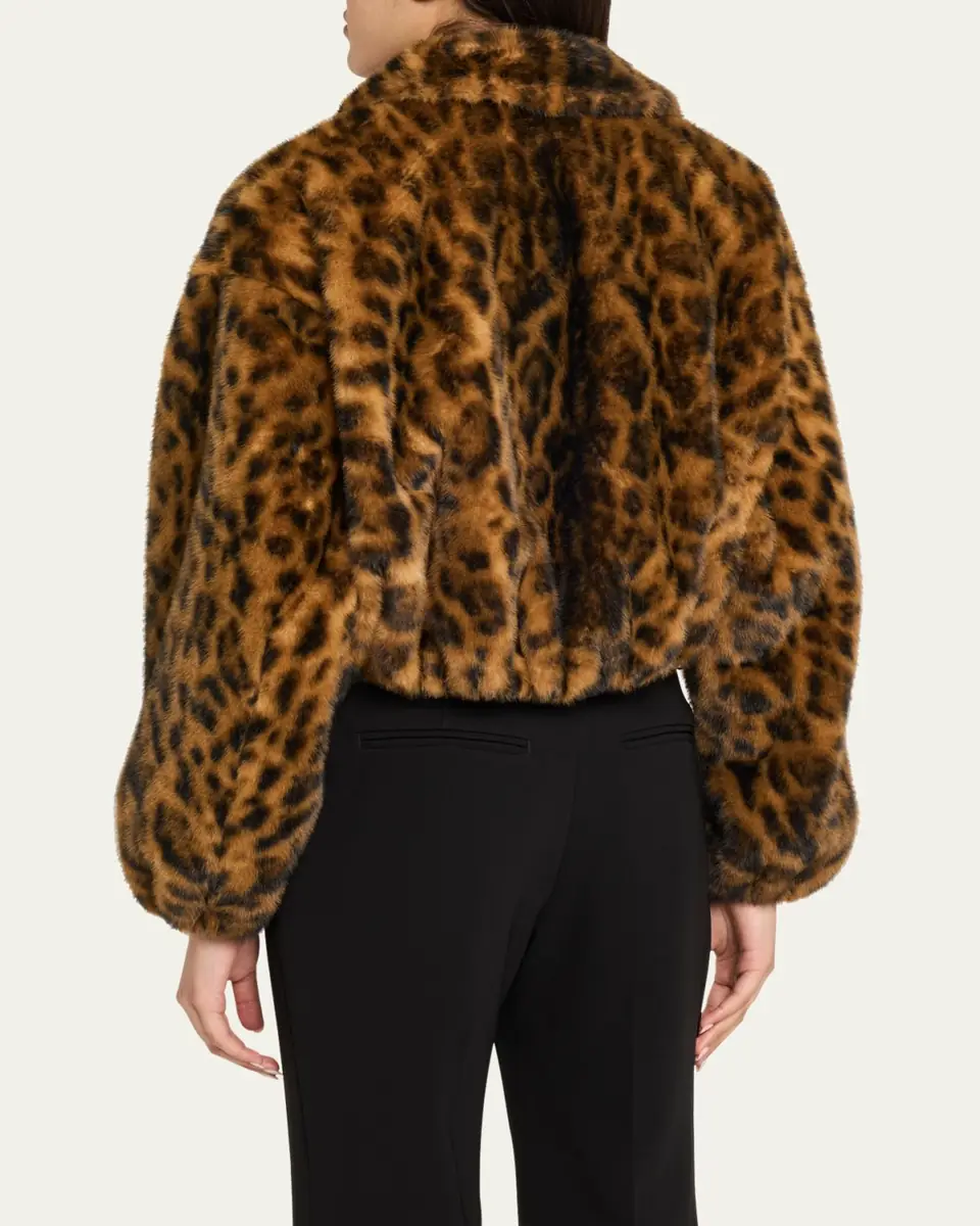 A.L.C. Esme Leopard Faux Fur Jacket | Thumbnail 3 A.L.C. Esme Leopard Faux Fur Jacket | Thumbnail 3