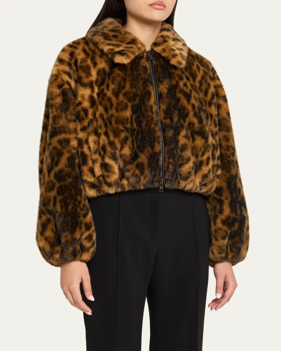 A.L.C. Esme Leopard Faux Fur Jacket | Thumbnail 4 A.L.C. Esme Leopard Faux Fur Jacket | Thumbnail 4
