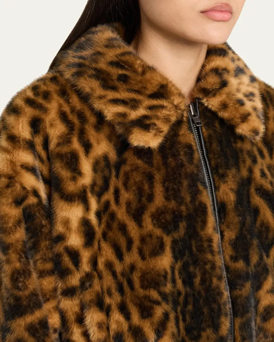 A.L.C. Esme Leopard Faux Fur Jacket | Thumbnail 5 A.L.C. Esme Leopard Faux Fur Jacket | Thumbnail 5