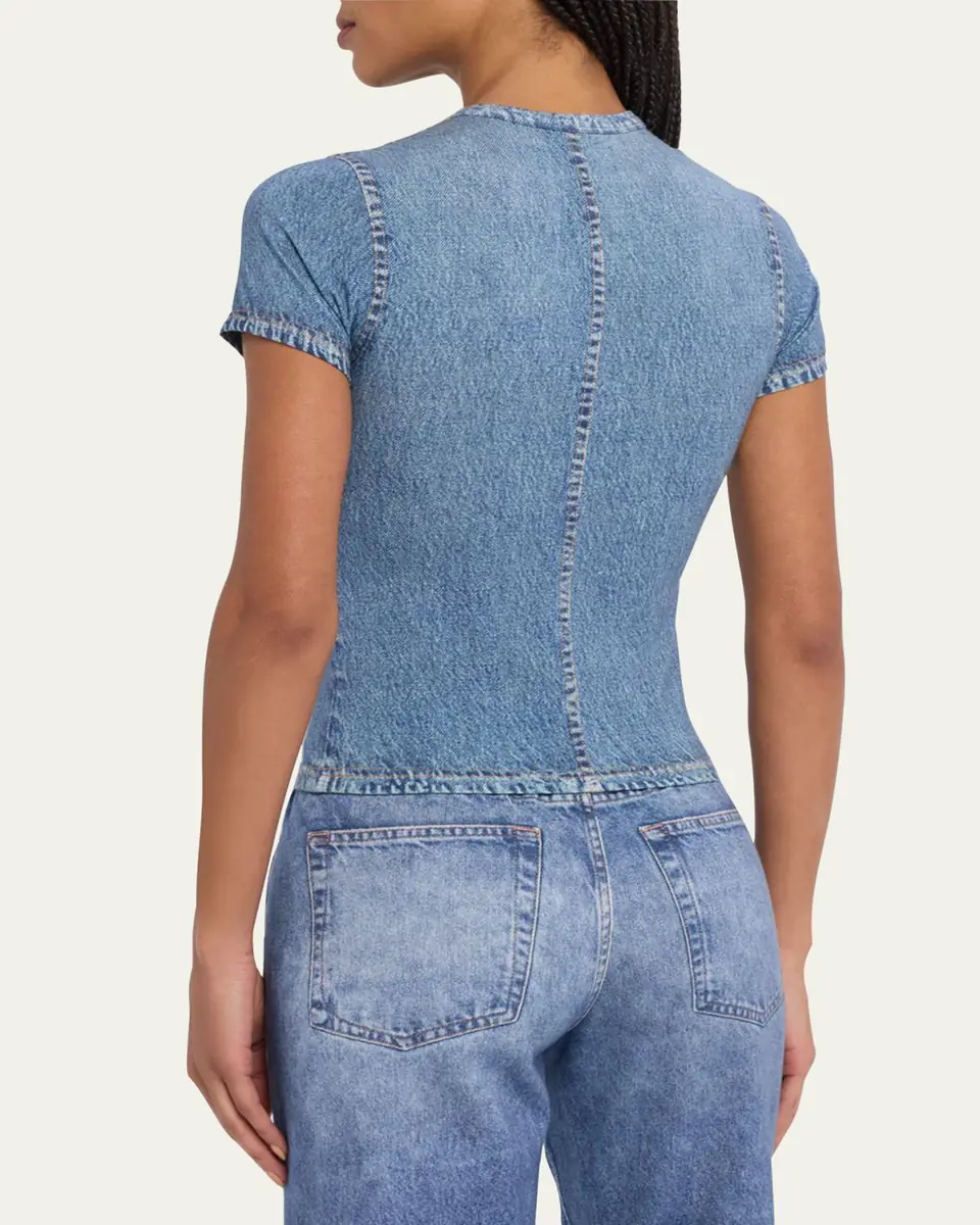 rag & bone rb Miramar Jersey Baby Tee | Thumbnail 3