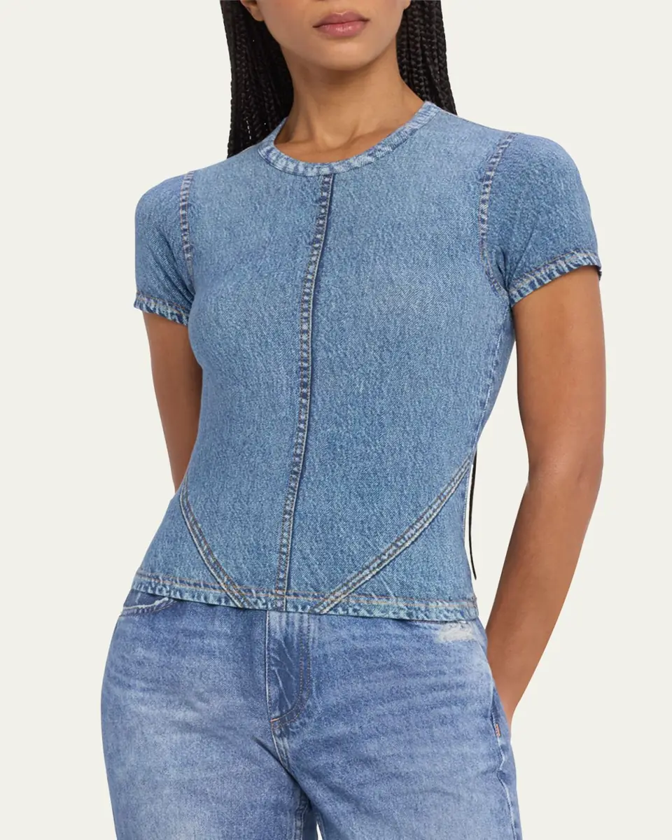 rag & bone rb Miramar Jersey Baby Tee | Thumbnail 4