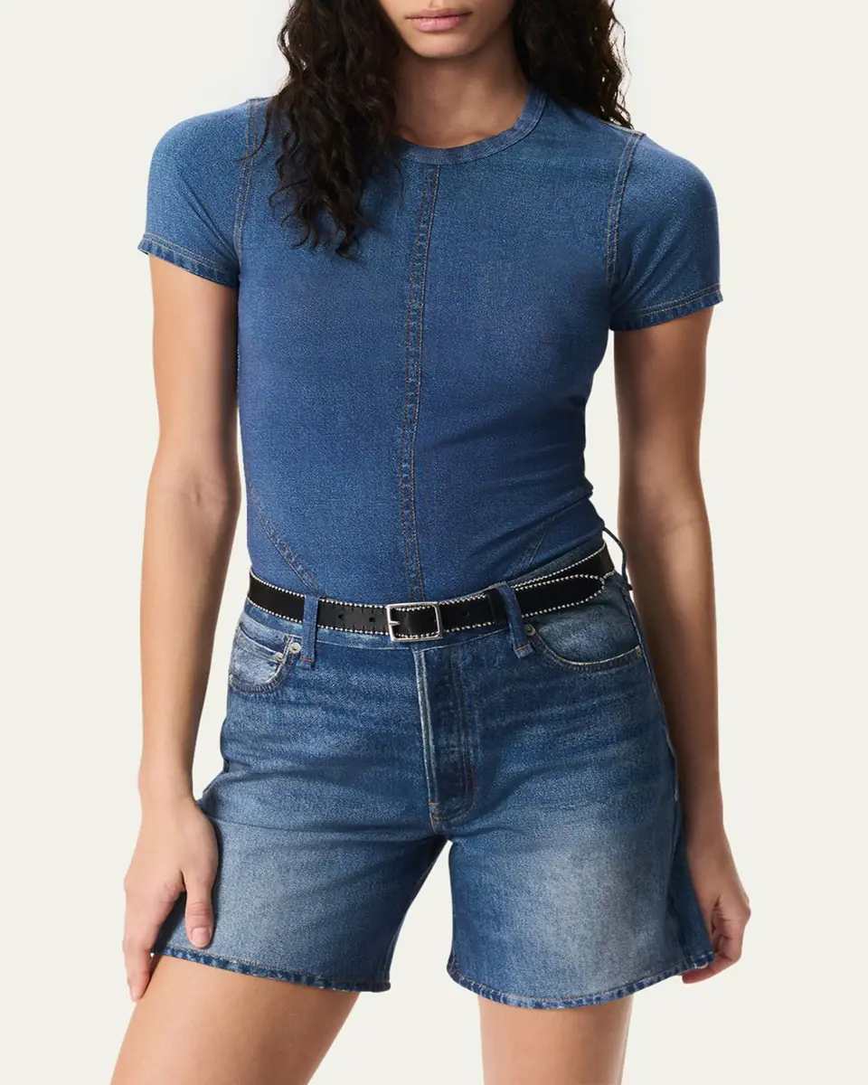 rag & bone rb Miramar Jersey Baby Tee | Thumbnail 8