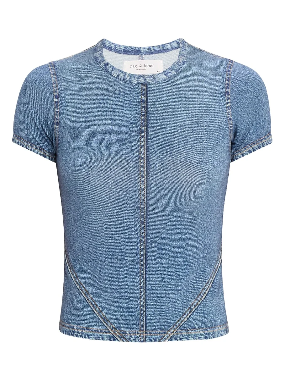 rag & bone rb Miramar Jersey Baby Tee