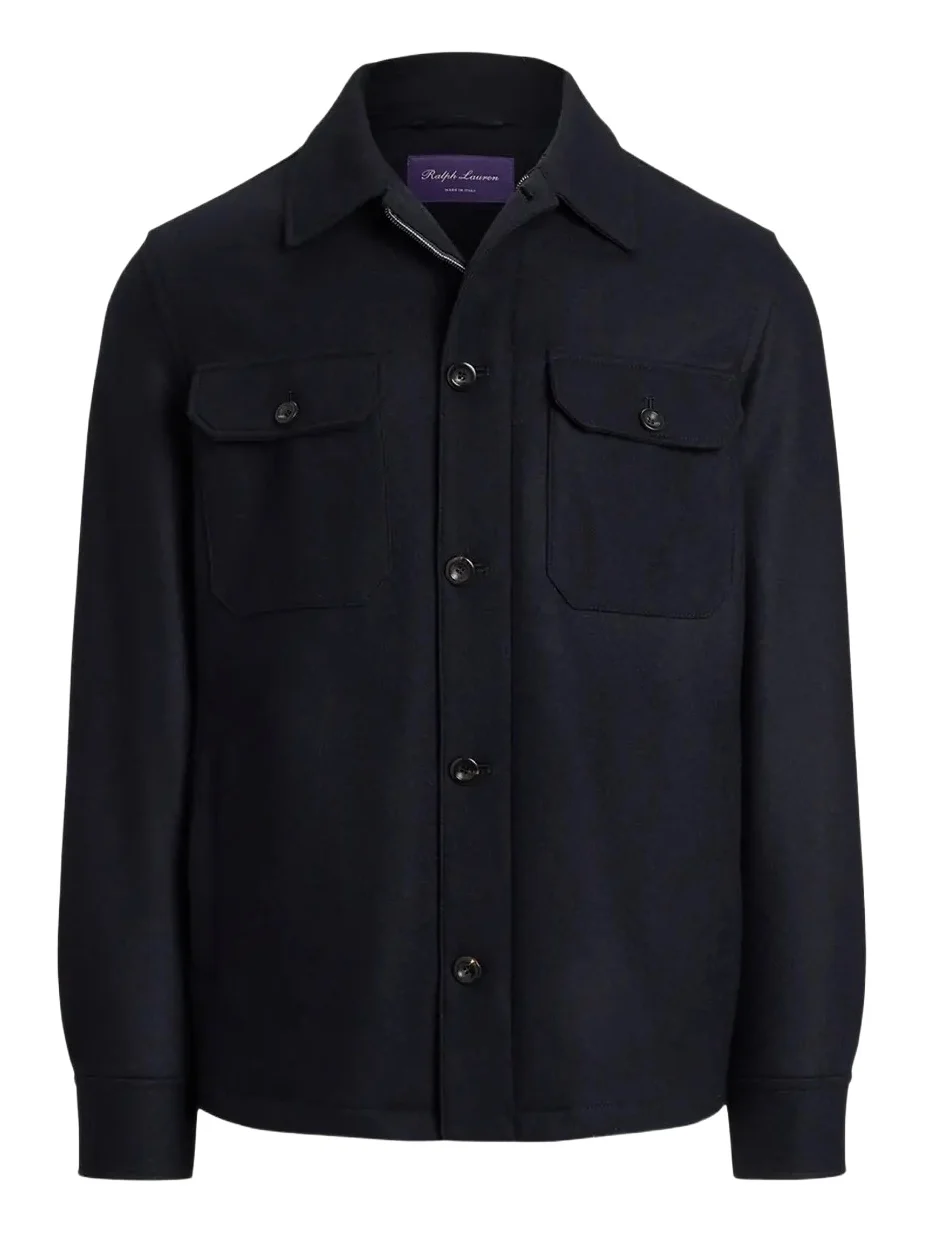 Men's Felton Cashmere-Blend Shirt Jacket Men's Felton Cashmere-Blend Shirt Jacket