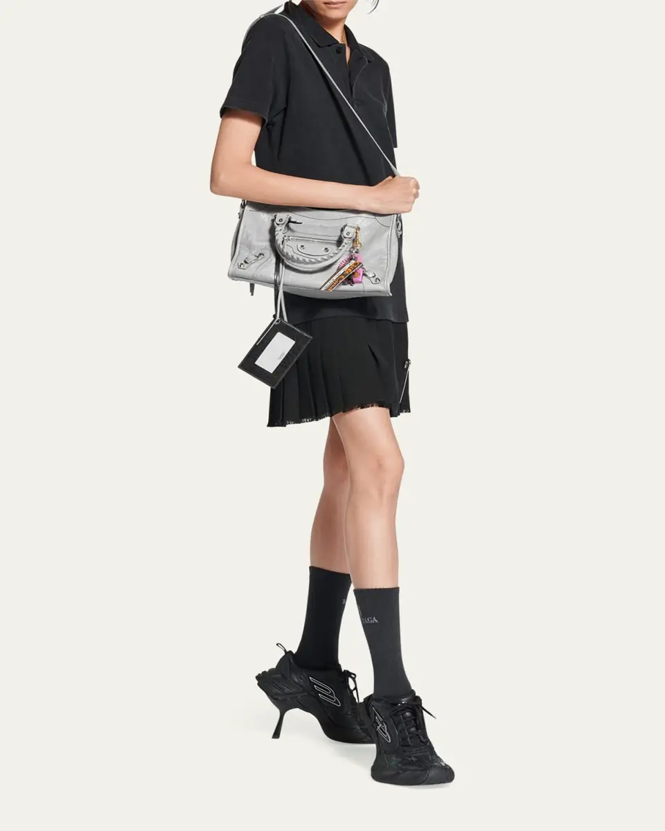 Balenciaga Le City Small Arena Leather Crossbody Bag | Thumbnail 5 Balenciaga Le City Small Arena Leather Crossbody Bag | Thumbnail 5