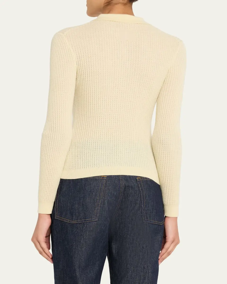 Guest in Residence Shrunken Long-Sleeve Cashmere Polo | Thumbnail 19 Guest in Residence Shrunken Long-Sleeve Cashmere Polo | Thumbnail 19
