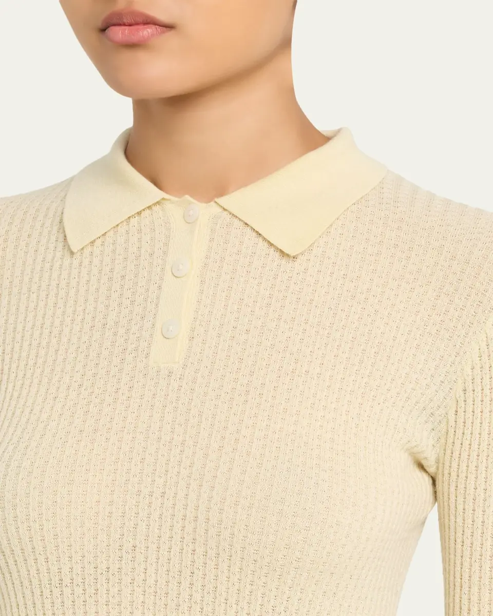 Guest in Residence Shrunken Long-Sleeve Cashmere Polo | Thumbnail 21 Guest in Residence Shrunken Long-Sleeve Cashmere Polo | Thumbnail 21