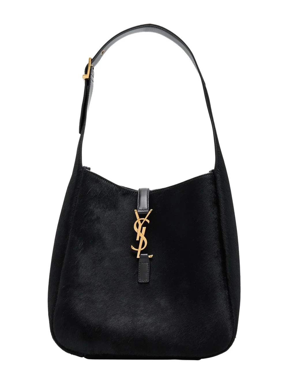 Le 5 A 7 Small Shoulder Bag in Trimmed Calf Hair Le 5 A 7 Small Shoulder Bag in Trimmed Calf Hair