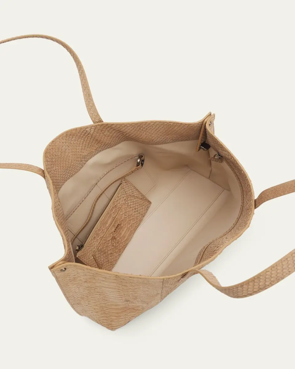 Akris Ai Medium Snakeskin Suede Shoulder Bag | Thumbnail 4