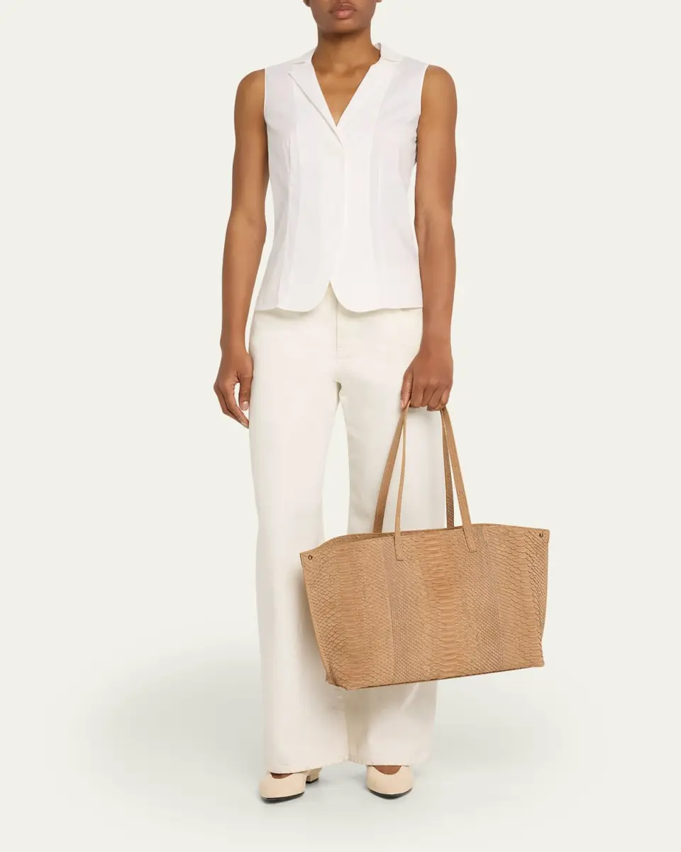Akris Ai Medium Snakeskin Suede Shoulder Bag | Thumbnail 5
