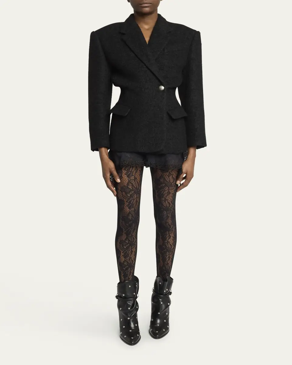 Isabel Marant Gallie Double-Breasted Boucle Waisted Coat | Thumbnail 2 Isabel Marant Gallie Double-Breasted Boucle Waisted Coat | Thumbnail 2
