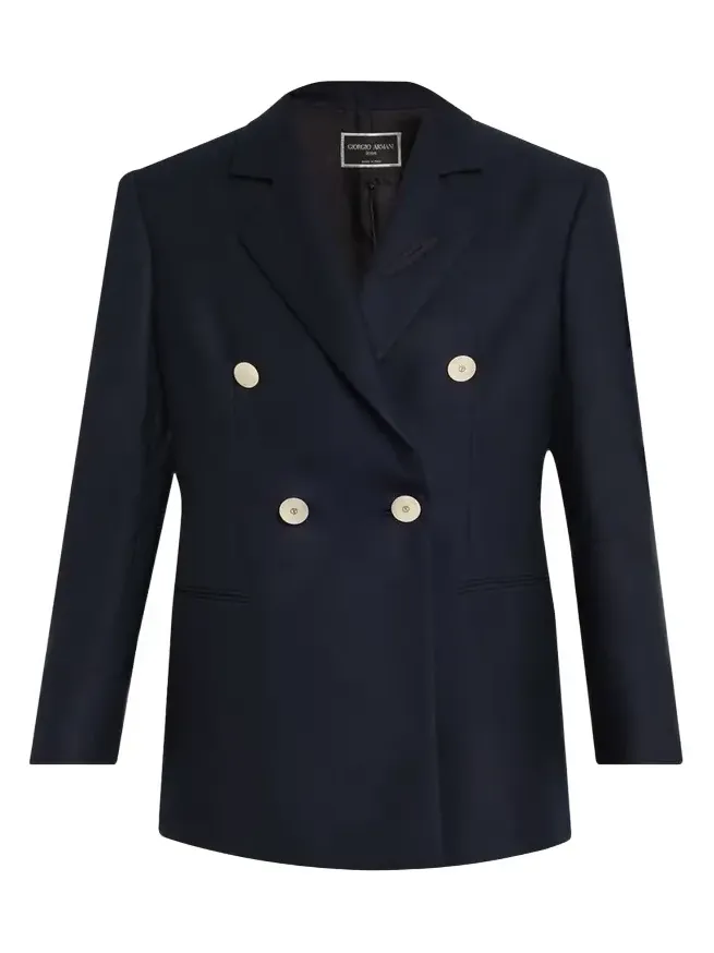 Flanella Cashmere Double-Breasted Blazer