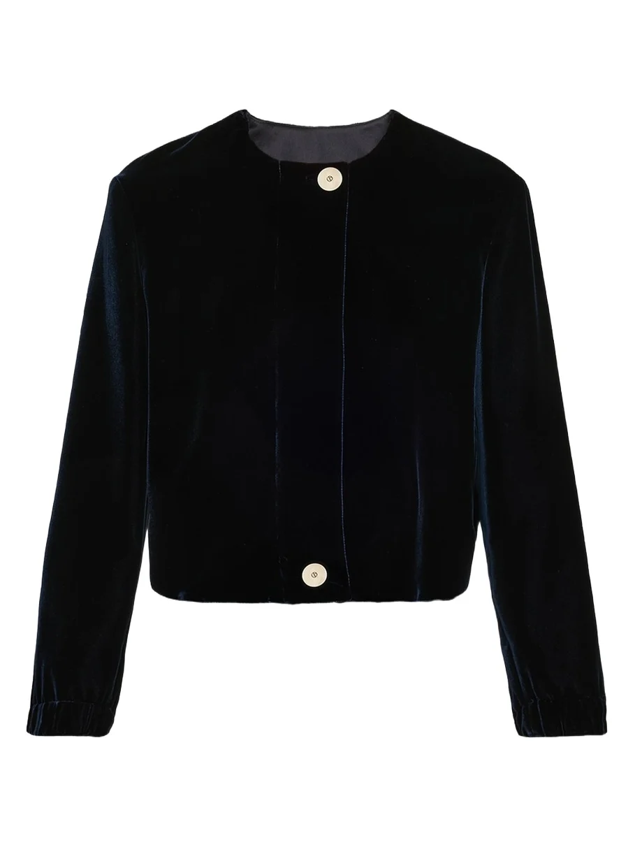 Giorgio Armani Short Velvet Jacket