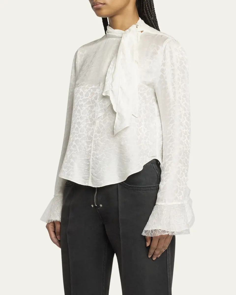Isabel Marant Raphaella Paisley Silk Neck-Scarf Top | Thumbnail 4 Isabel Marant Raphaella Paisley Silk Neck-Scarf Top | Thumbnail 4