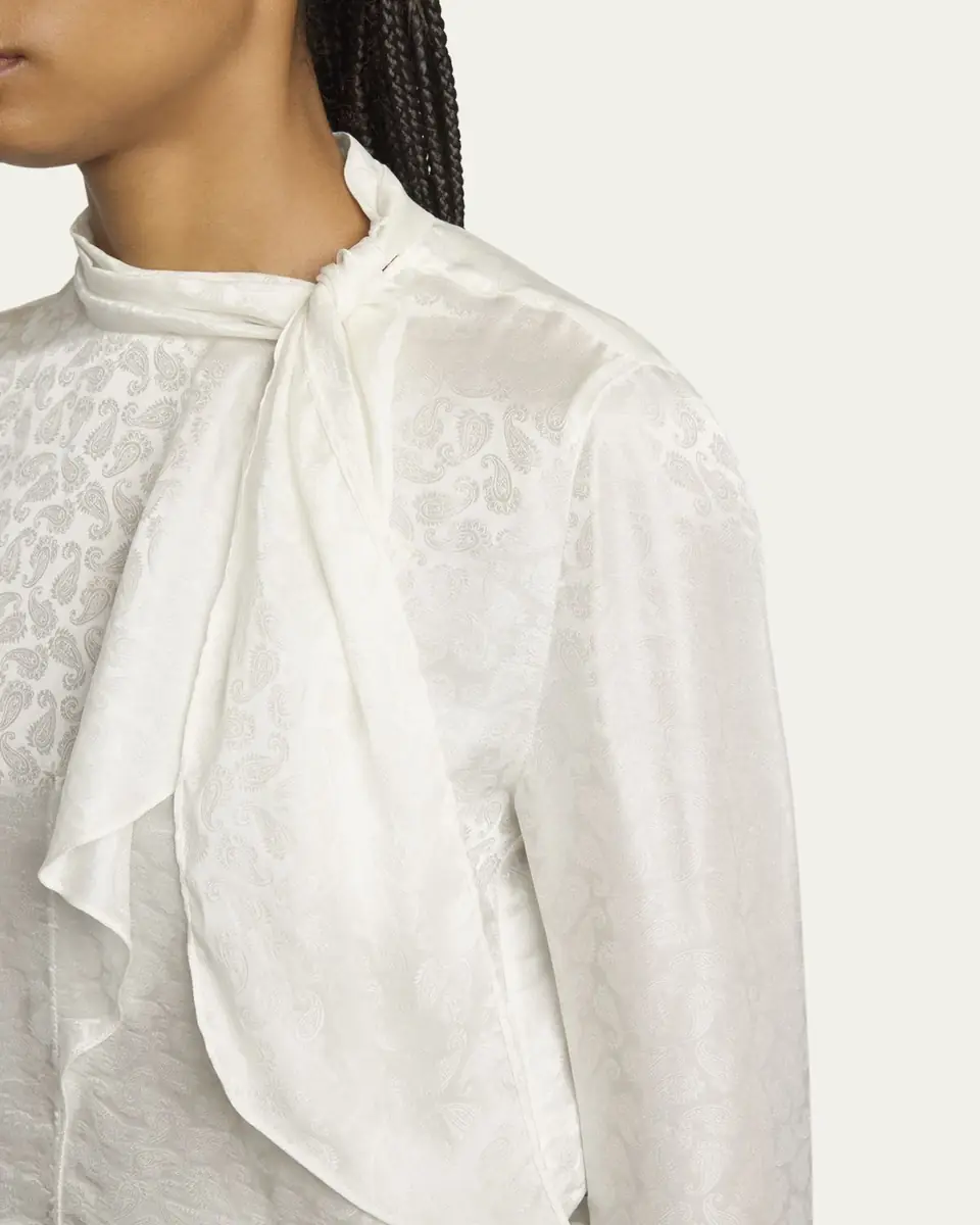 Isabel Marant Raphaella Paisley Silk Neck-Scarf Top | Thumbnail 5 Isabel Marant Raphaella Paisley Silk Neck-Scarf Top | Thumbnail 5