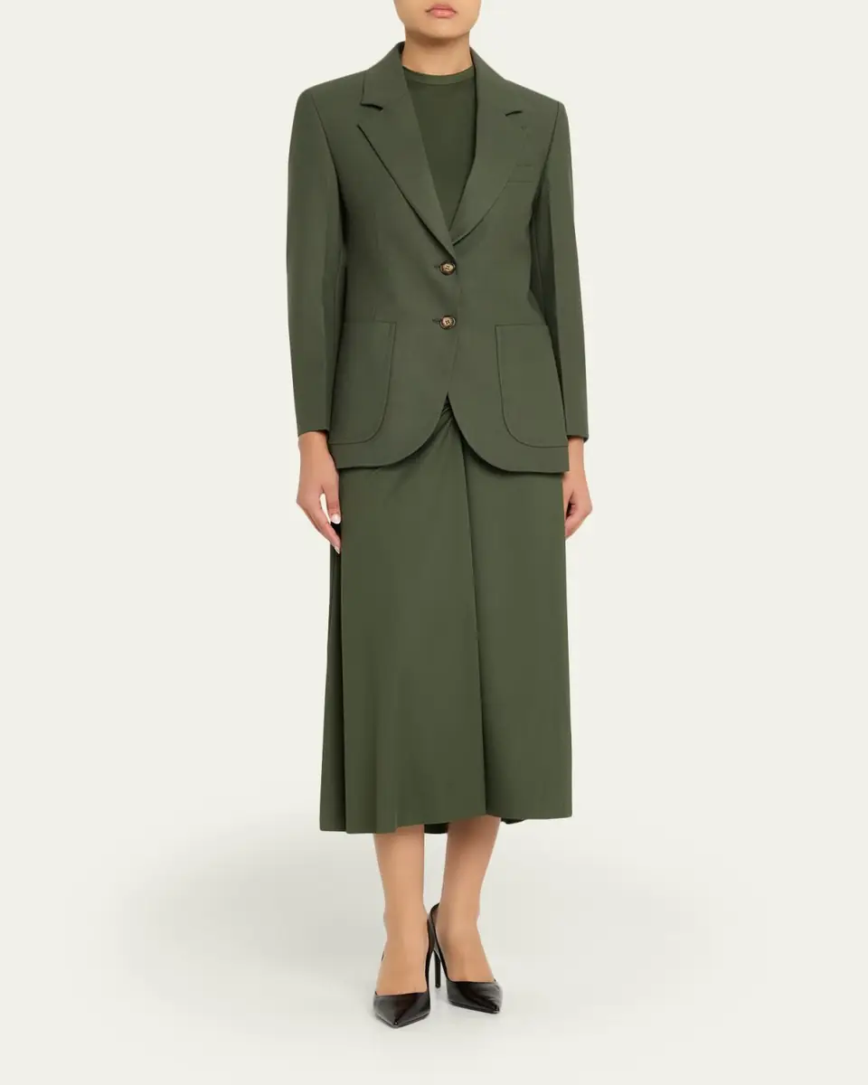 Victoria Beckham Patch Pocket Single-Breasted Jacket | Thumbnail 2 Victoria Beckham Patch Pocket Single-Breasted Jacket | Thumbnail 2