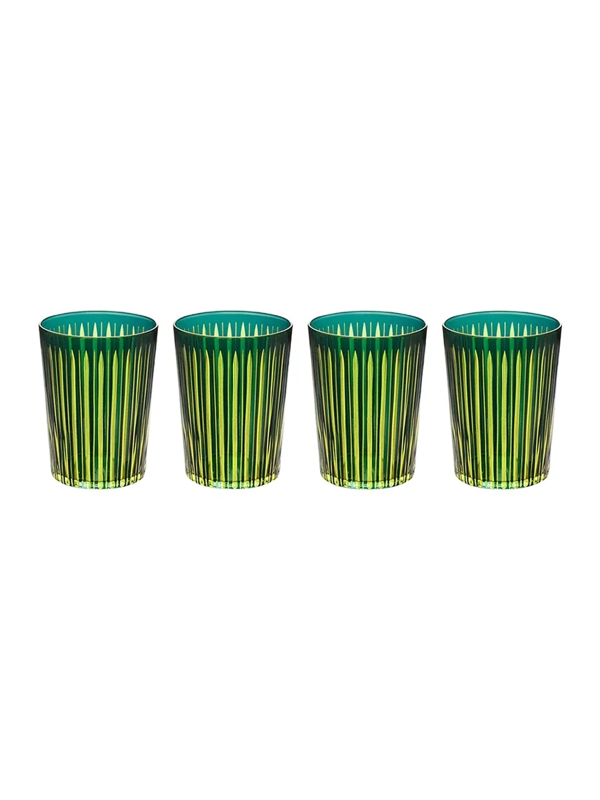 L'Objet Prism 17 oz. Highball Glasses, Set of 4