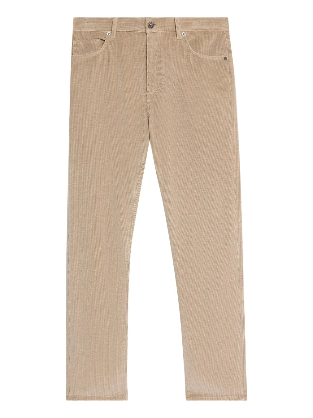 Zegna Men's Dark Gray Corduroy Straight-Leg Jeans