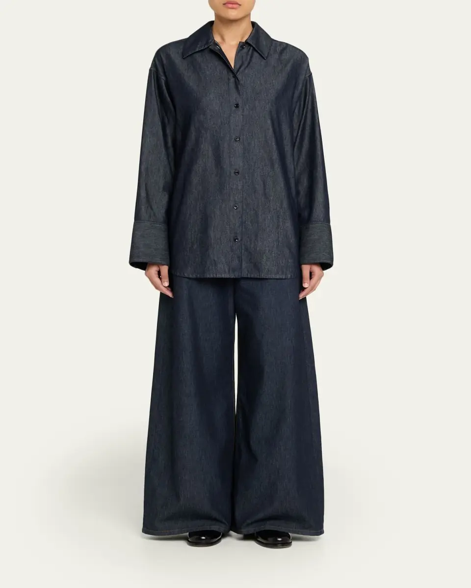OSSOU Slick Ultra-High Wide-Leg Jeans | Thumbnail 2 OSSOU Slick Ultra-High Wide-Leg Jeans | Thumbnail 2