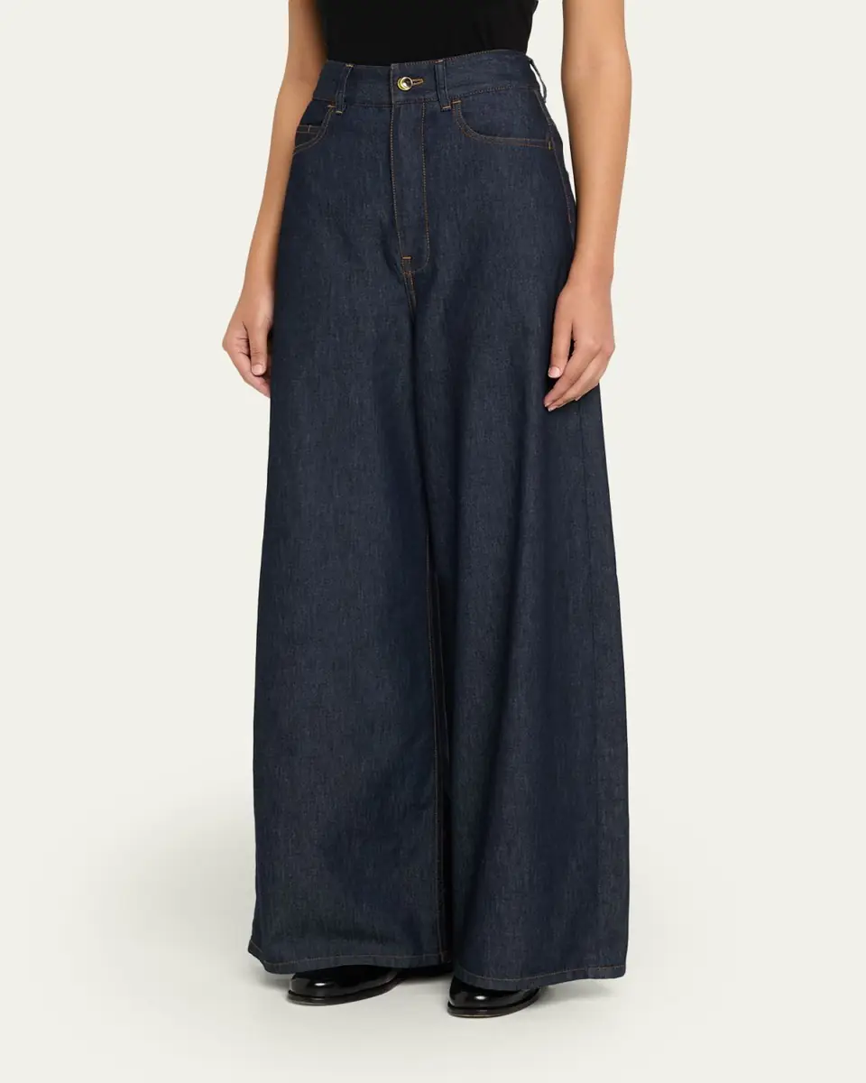 OSSOU Slick Ultra-High Wide-Leg Jeans | Thumbnail 4 OSSOU Slick Ultra-High Wide-Leg Jeans | Thumbnail 4