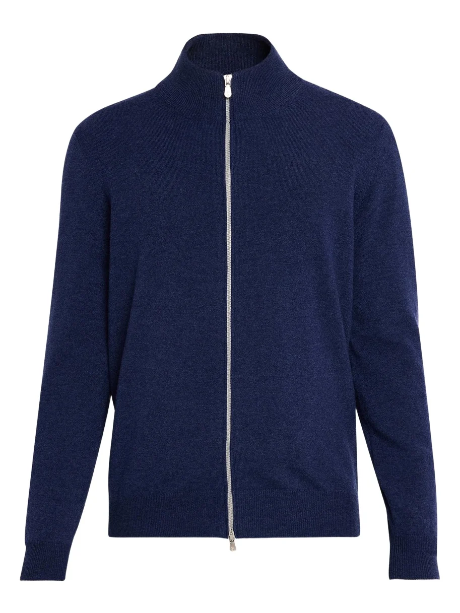 Men's Cotton and Cashmere Full-Zip Sweater Men's Cotton and Cashmere Full-Zip Sweater