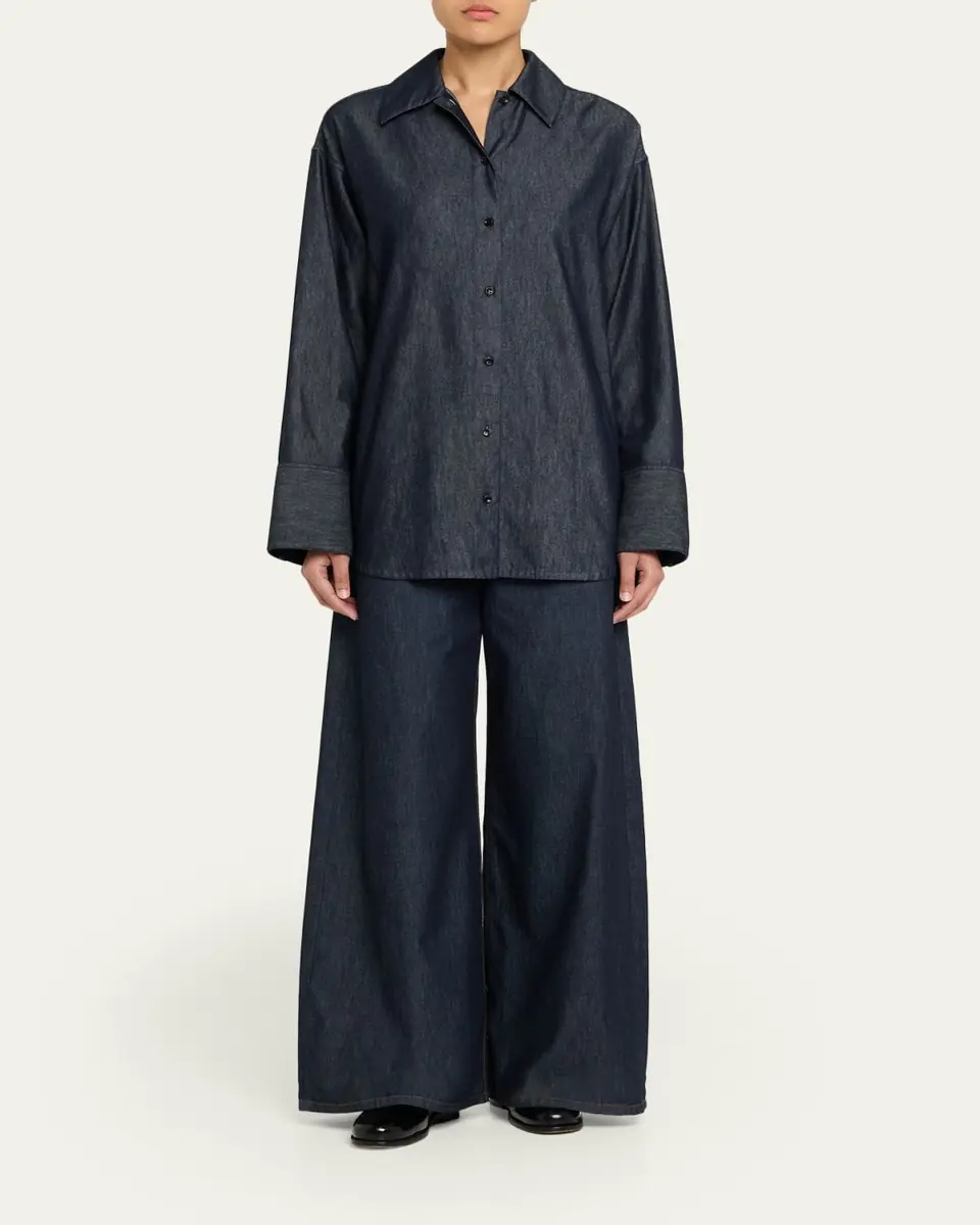 OSSOU Mesa Denim Button-Front Shirt | Thumbnail 2 OSSOU Mesa Denim Button-Front Shirt | Thumbnail 2