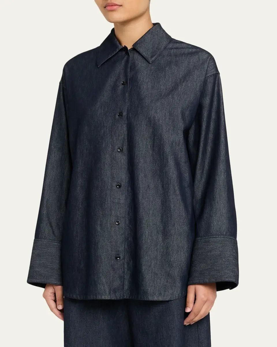 OSSOU Mesa Denim Button-Front Shirt | Thumbnail 4 OSSOU Mesa Denim Button-Front Shirt | Thumbnail 4