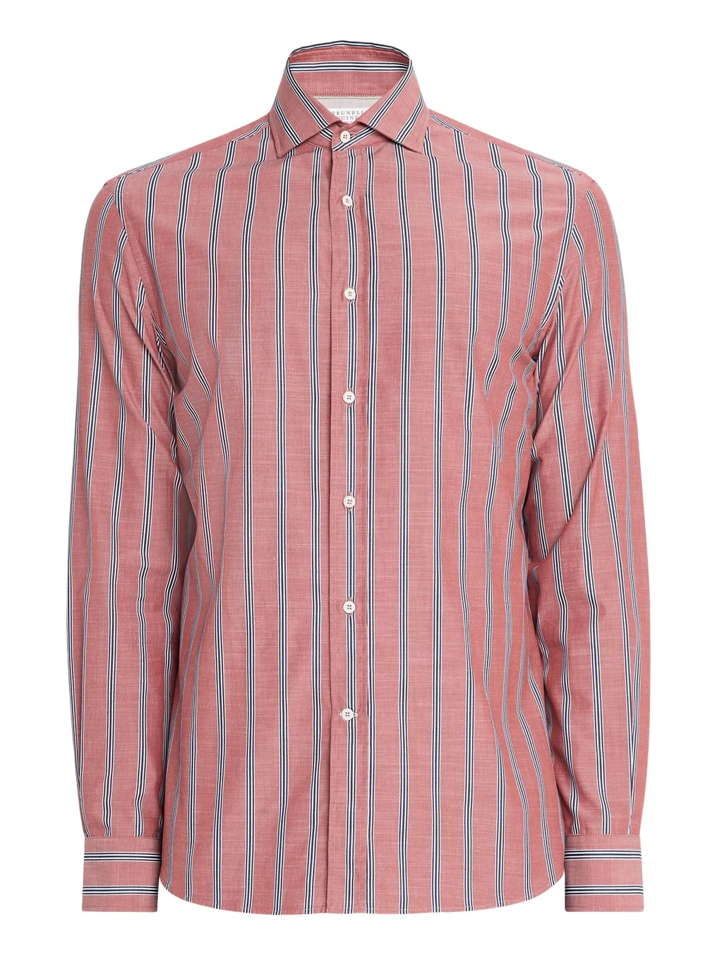 Brunello Cucinelli Men's Cotton Multi-Stripe Button-Down Shirt | Thumbnail 1 Brunello Cucinelli Men's Cotton Multi-Stripe Button-Down Shirt | Thumbnail 1