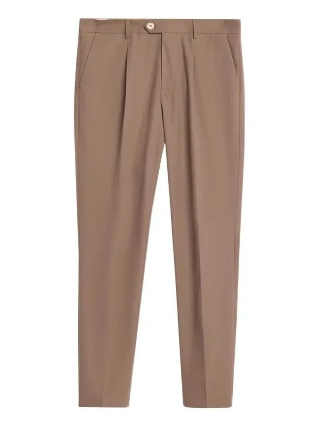 Men's Cotton Classic-Fit Pleated Pants Men's Cotton Classic-Fit Pleated Pants