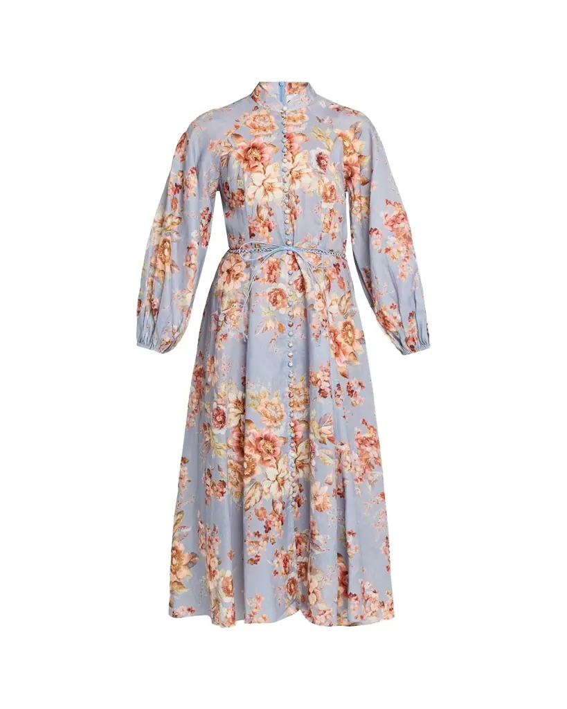Zimmermann Awaken Billow Linen Midi-Dress | Image 1 Zimmermann Awaken Billow Linen Midi-Dress | Image 1