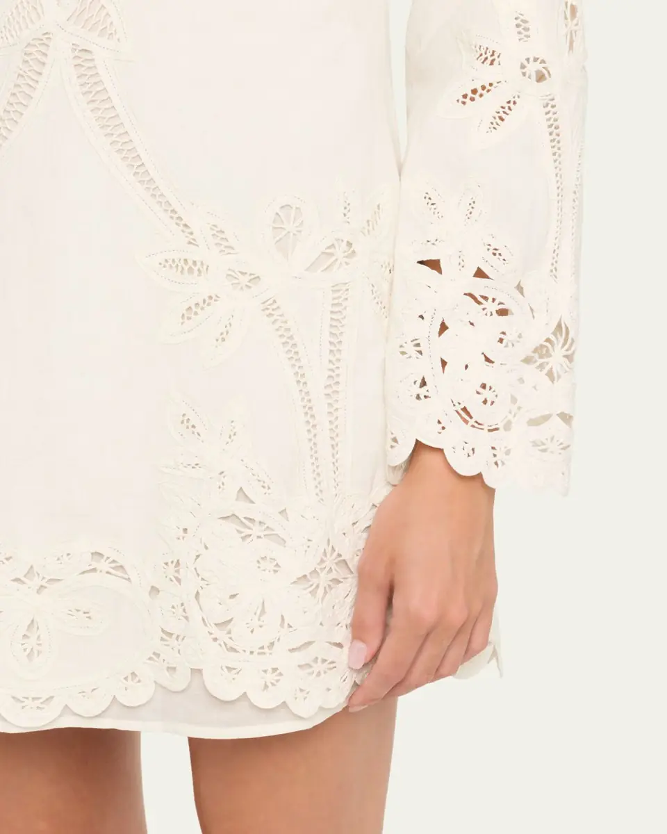 Veronica Beard Amberg Embroidered Mini Dress | Thumbnail 5 Veronica Beard Amberg Embroidered Mini Dress | Thumbnail 5