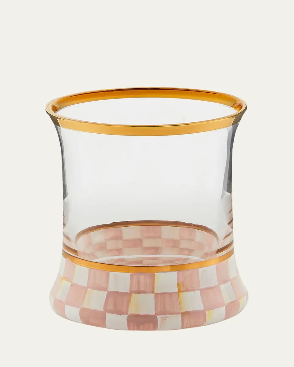 MacKenzie-Childs Rosy Check Tumbler Glasses, Set of 2 | Thumbnail 2 MacKenzie-Childs Rosy Check Tumbler Glasses, Set of 2 | Thumbnail 2
