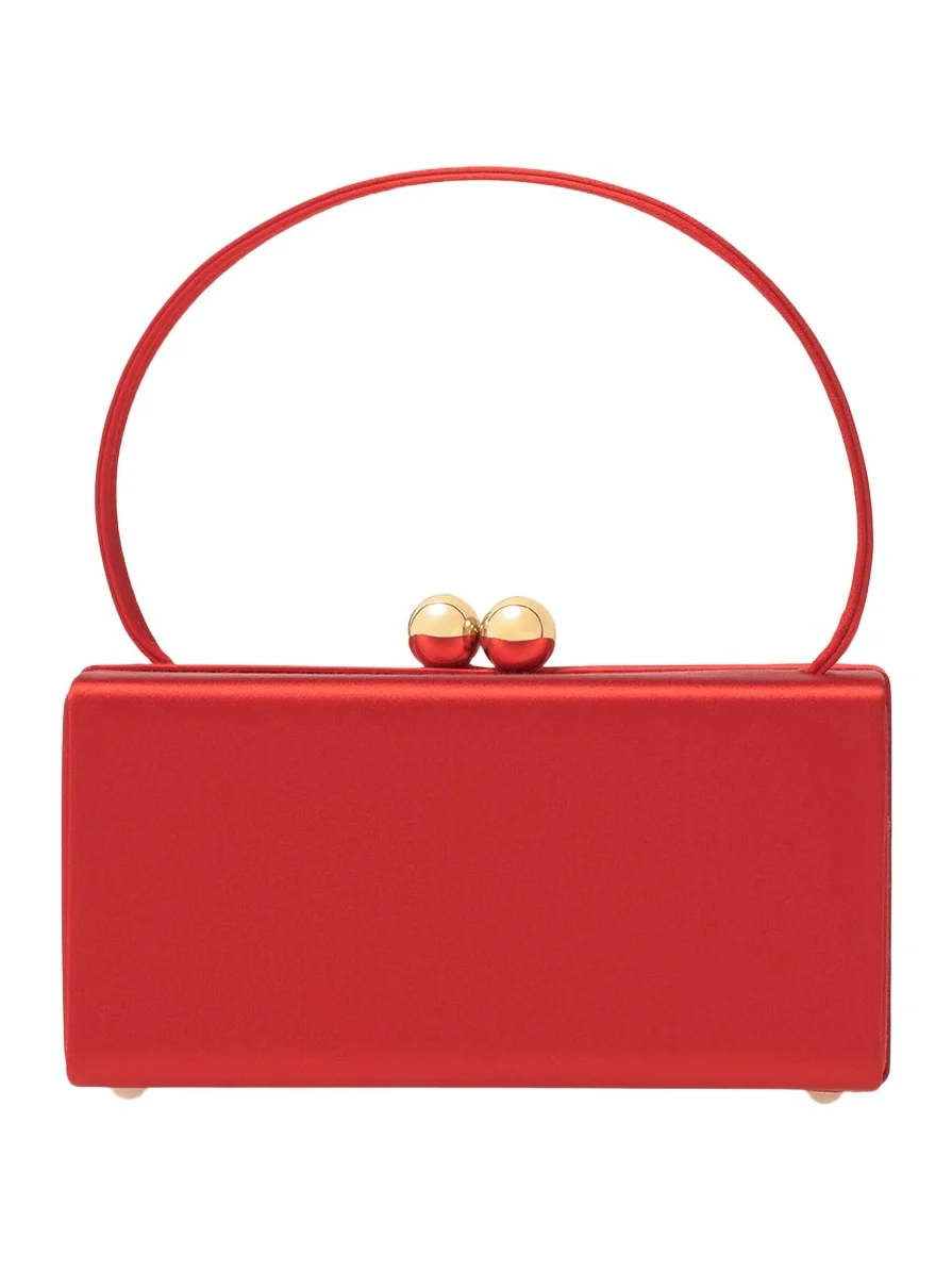Mimi Kiss-Lock Satin Top-Handle Bag Mimi Kiss-Lock Satin Top-Handle Bag