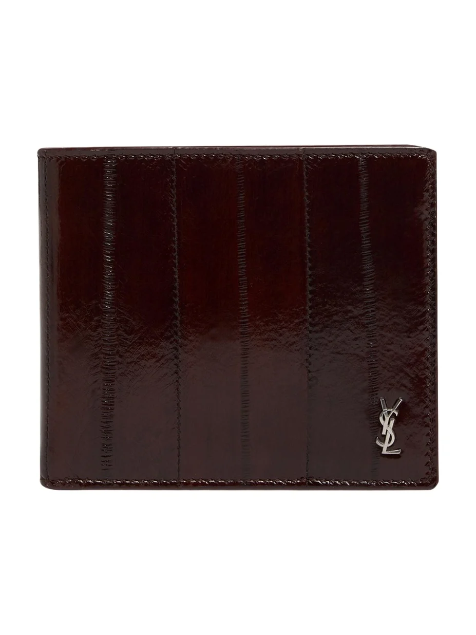 Saint Laurent Men's Tiny Cassandre Bi-Fold Wallet