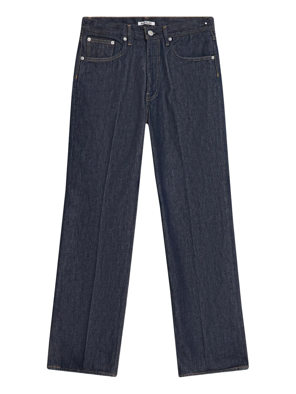 Auralee Men's Indigo Wash Hard-Twist Denim Jeans