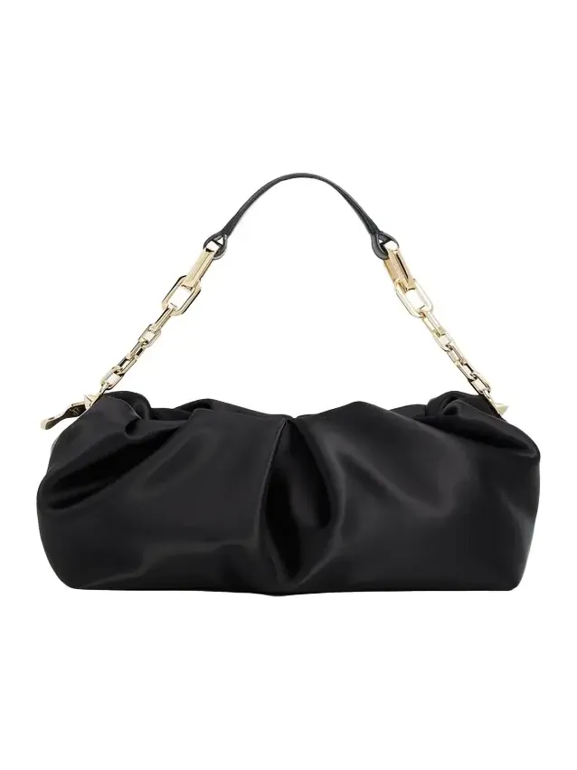 Christian Louboutin Eva Ruched Neoprene Shoulder Bag
