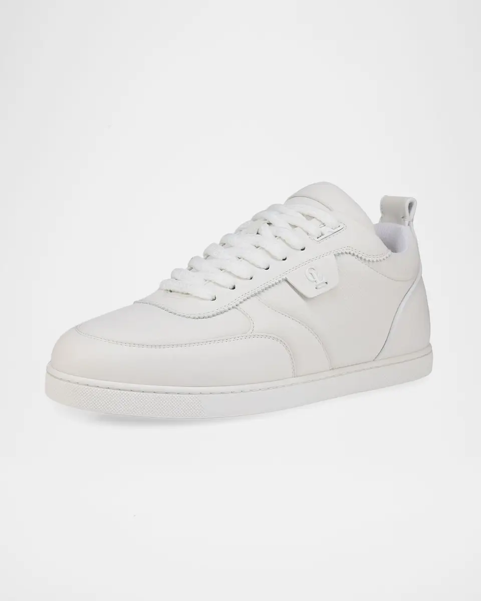 Christian Louboutin Men's Sk Vi Flat Calf Leather Low-Top Sneakers | Thumbnail 3