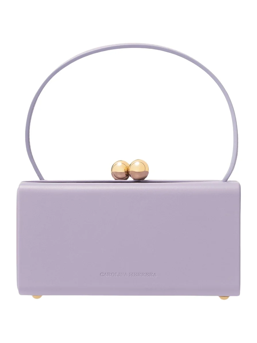 Mimi Kiss-Lock Leather Top-Handle Bag Mimi Kiss-Lock Leather Top-Handle Bag