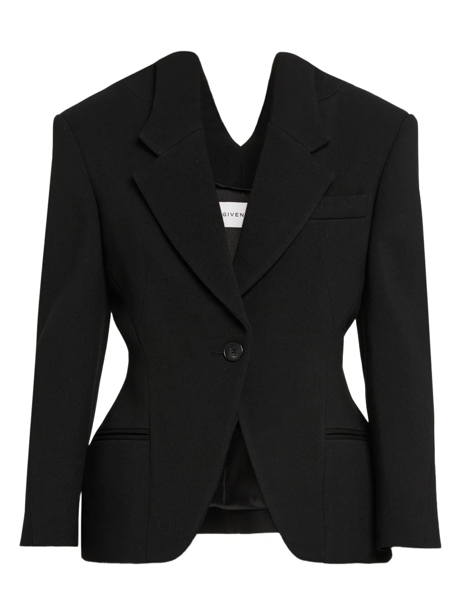 Single-Breasted Slashed Jacket Single-Breasted Slashed Jacket