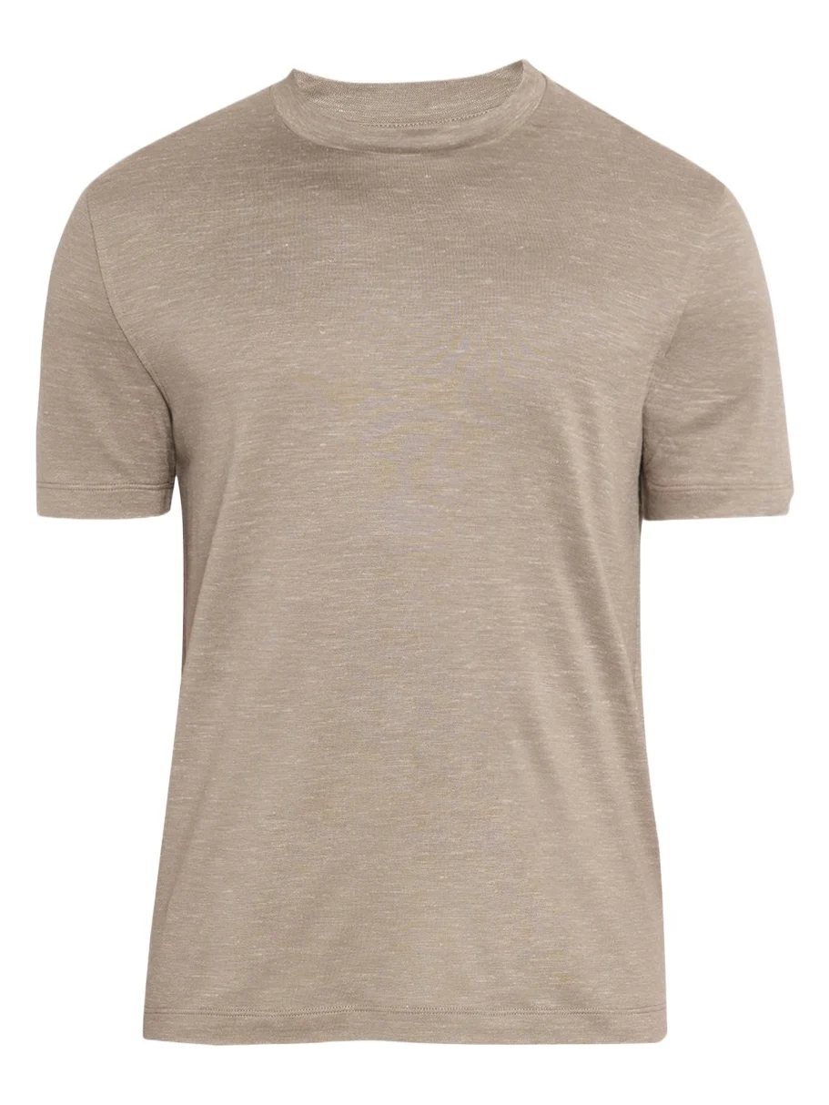 Brioni Men's Heathered Cotton Crewneck T-Shirt