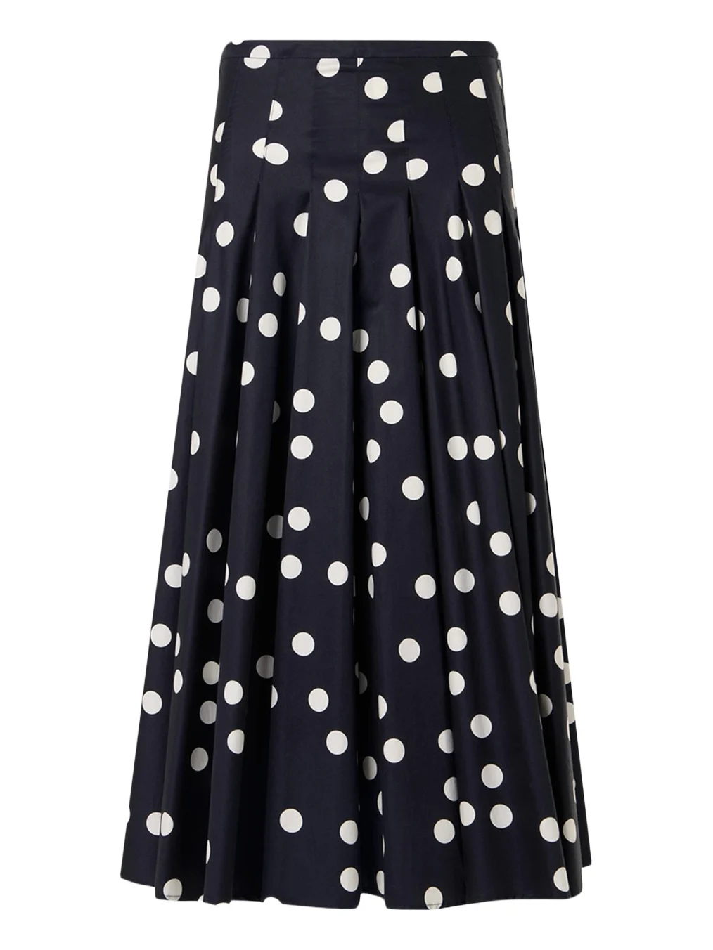 Cotton Polka Dot Midi Skirt Cotton Polka Dot Midi Skirt