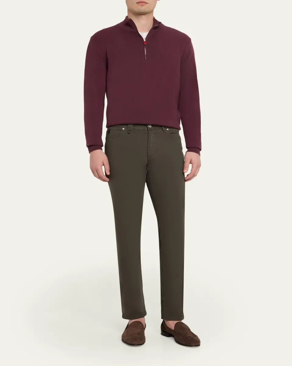 Brioni Men's Cotton Stretch 5-Pocket Pants | Thumbnail 6 Brioni Men's Cotton Stretch 5-Pocket Pants | Thumbnail 6
