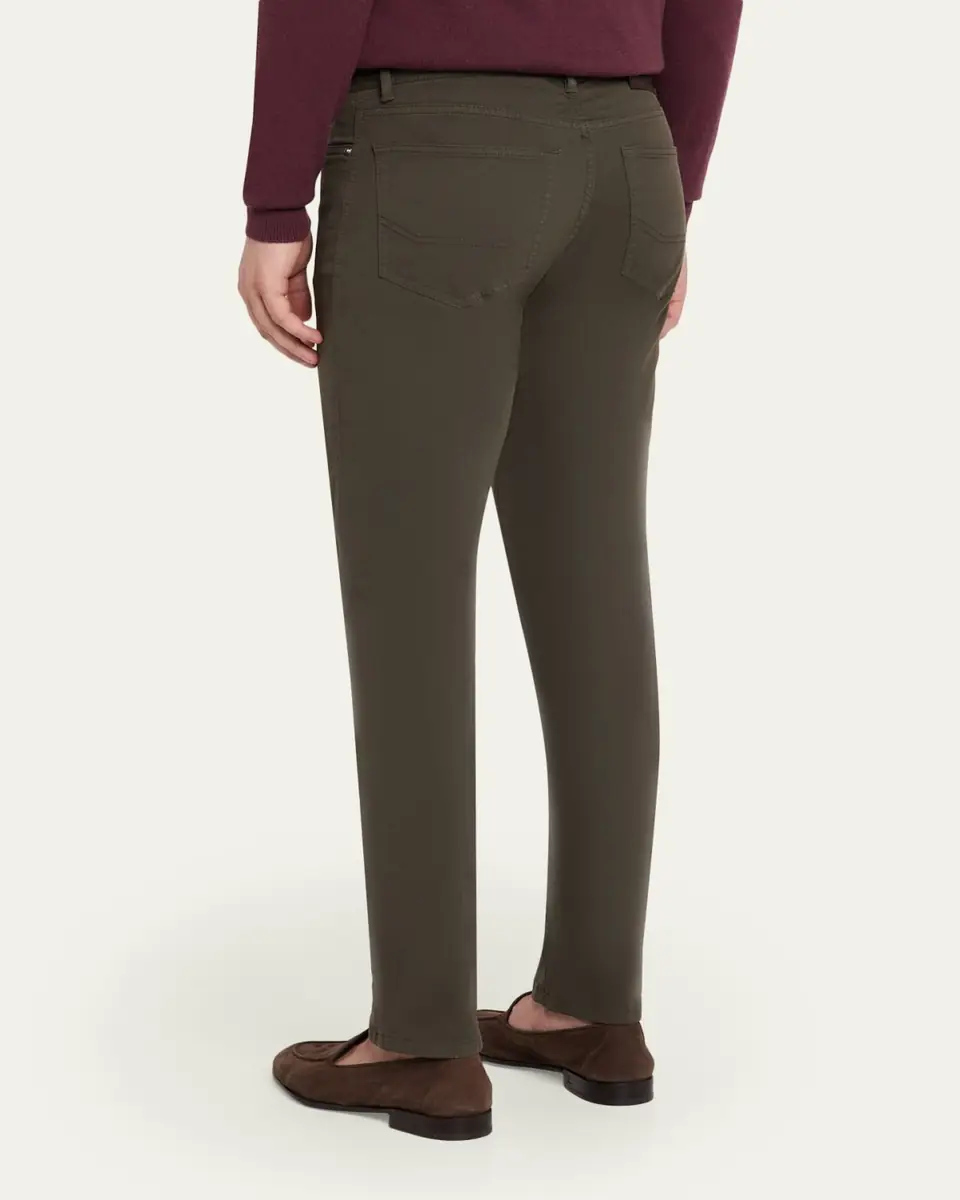 Brioni Men's Cotton Stretch 5-Pocket Pants | Thumbnail 7 Brioni Men's Cotton Stretch 5-Pocket Pants | Thumbnail 7