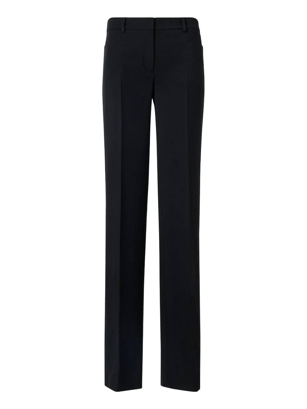Mikka Wool Tricotine Straight-Leg Pants