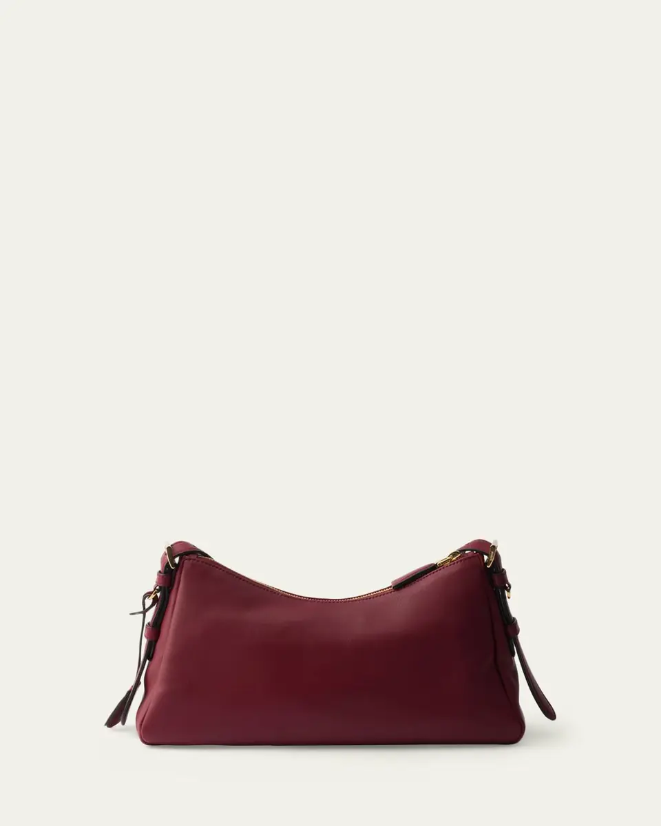 Prada Medium Aimee Zip Leather Shoulder Bag | Thumbnail 5 Prada Medium Aimee Zip Leather Shoulder Bag | Thumbnail 5