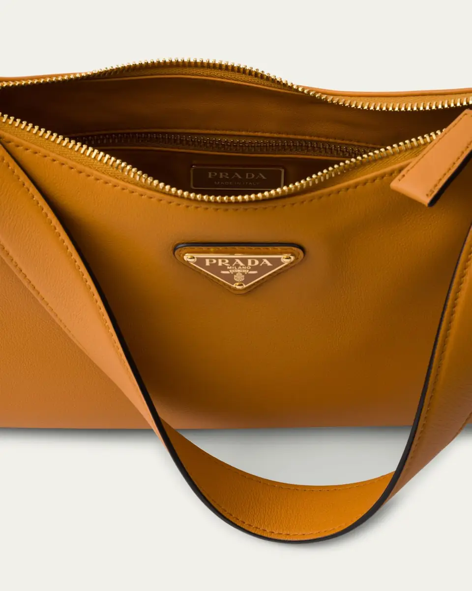 Prada Medium Aimee Zip Leather Shoulder Bag | Thumbnail 9 Prada Medium Aimee Zip Leather Shoulder Bag | Thumbnail 9