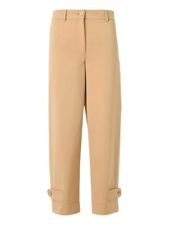 Fraser Cotton Gabardine Barrel-Leg Ankle Pants Fraser Cotton Gabardine Barrel-Leg Ankle Pants