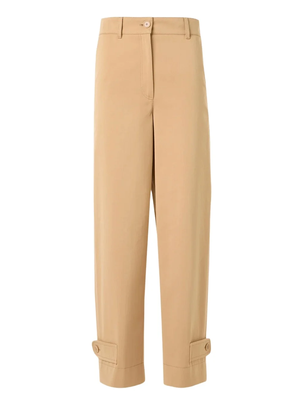 Fraser Cotton Gabardine Barrel-Leg Ankle Pants